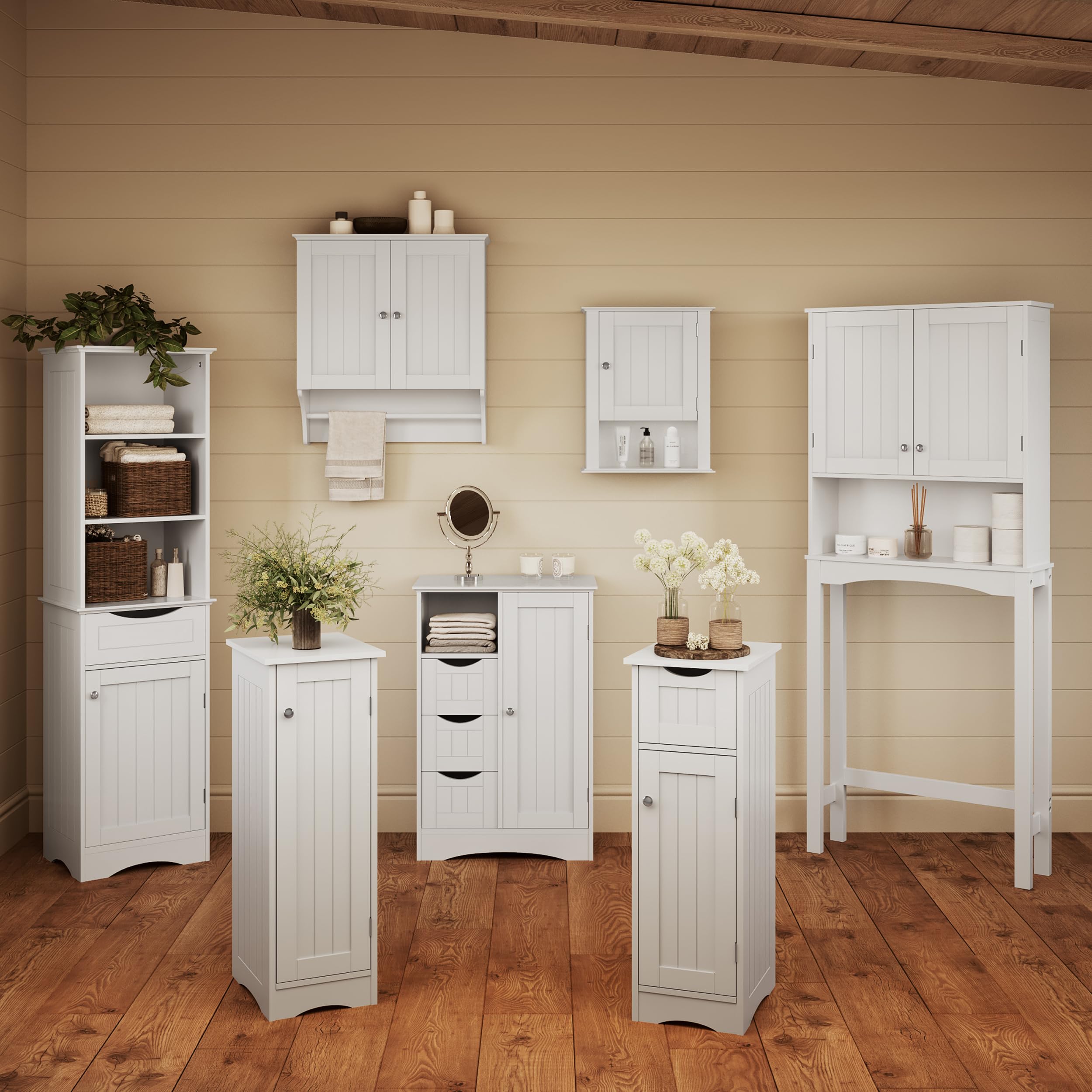 RiverRidge Ashland Bathroom Cabinet White Single Door Compact Wall Mount Storage Medicine Cabinet for Bathroom - Image 9