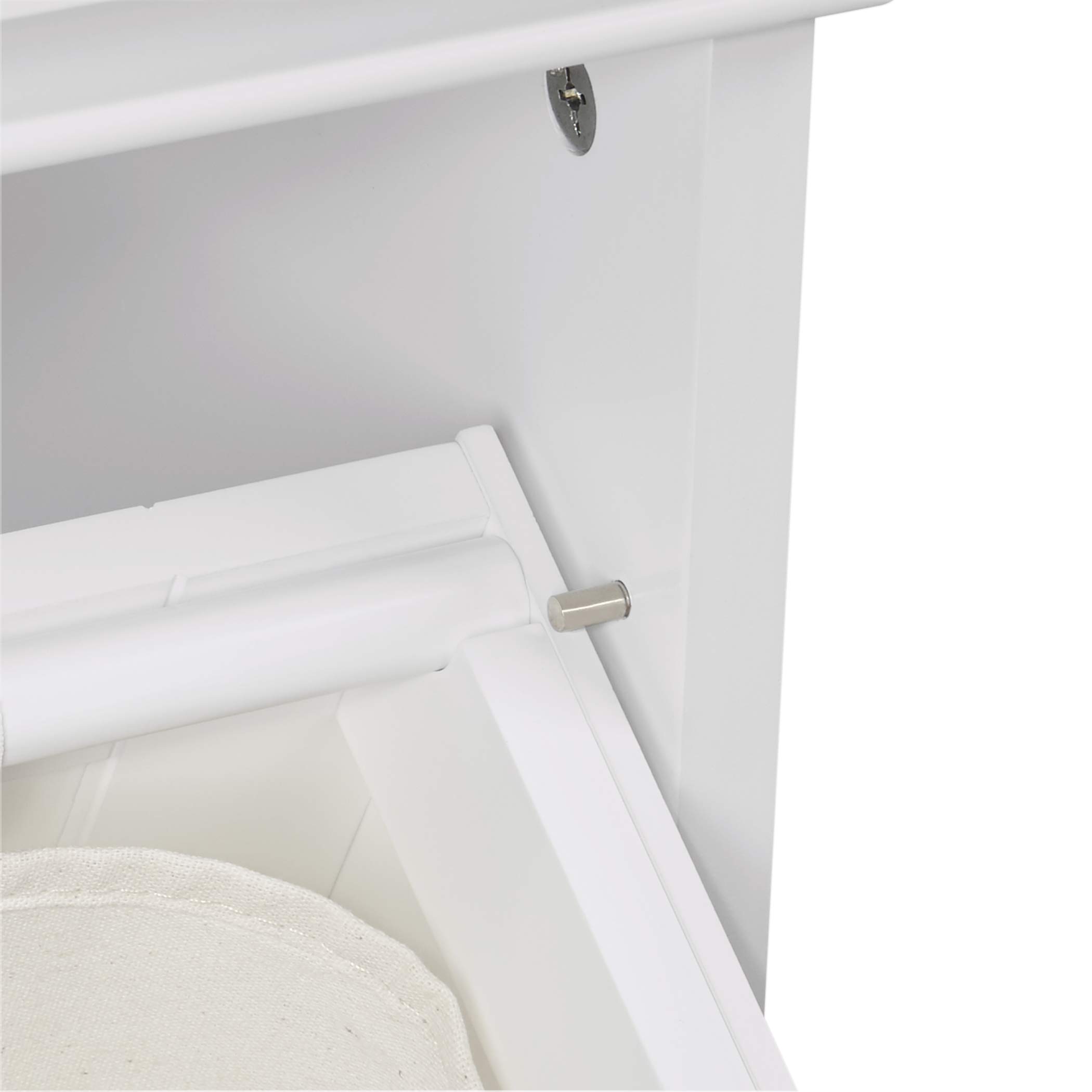 RiverRidge Somerset Tilt-Out Laundry Hamper, White - Image 7